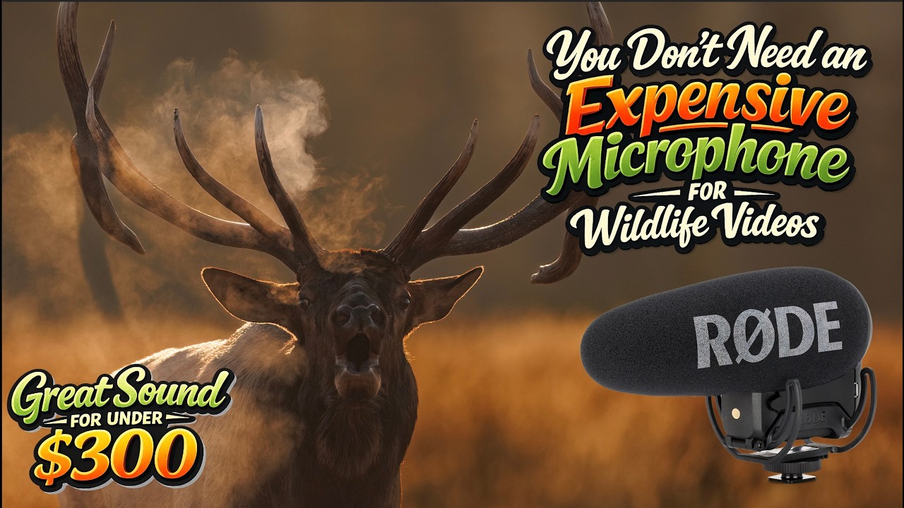 Professional Wildlife Audio Filmed for TV for $300 -  You Don't Need an Expensive Mic!