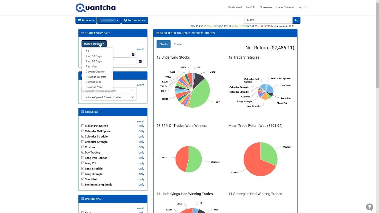 Option Trade Tracking & Reporting
