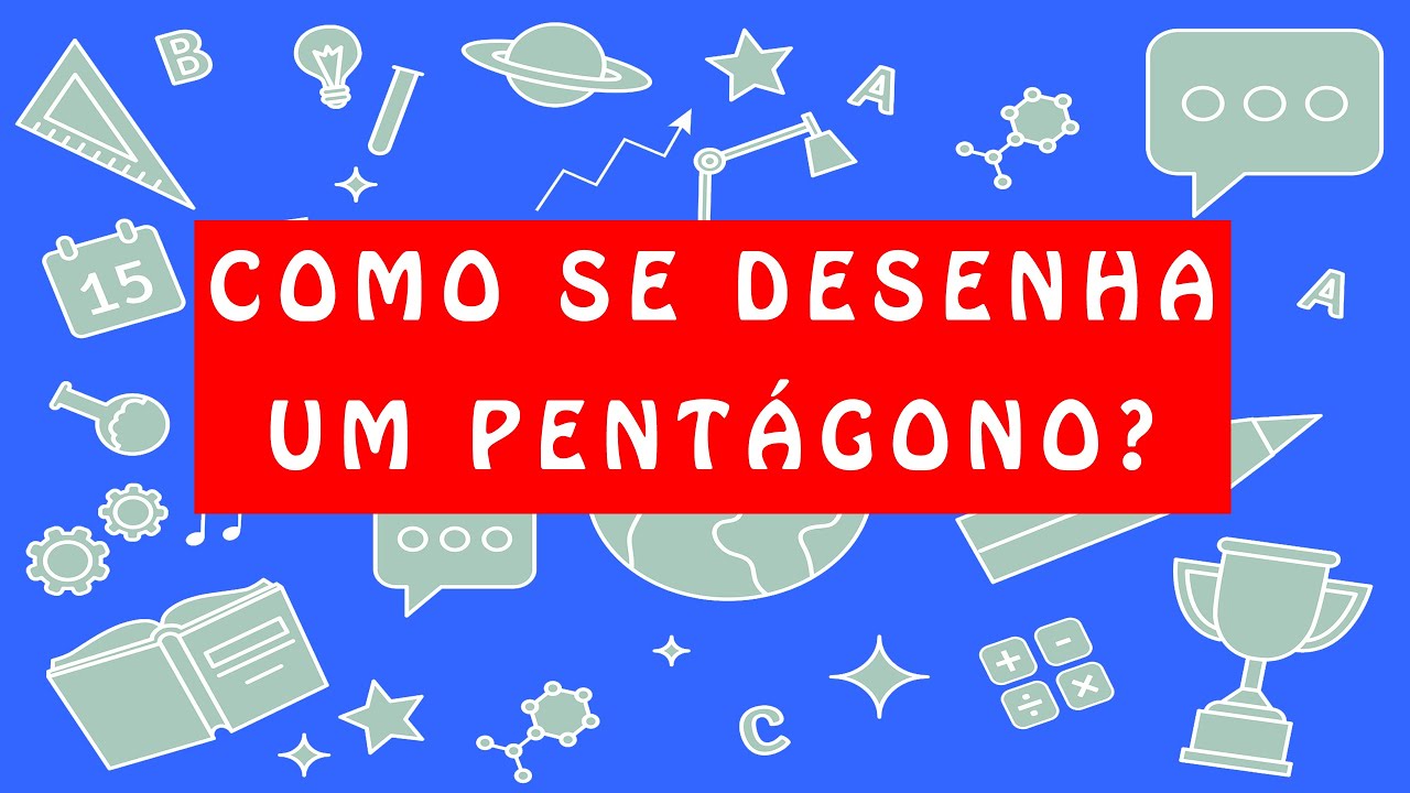 Como desenhar polígonos regulares com régua e compasso: triângulo, quadrado, pentágono e hexágono!