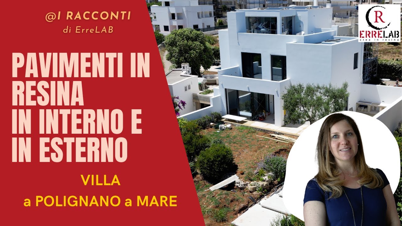 Pavimenti in Resina - Villa Polignano a Mare - Pietra Continua Calcare by ErreLAB
