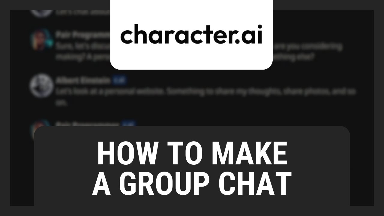 Character.AI: How To Make A Group Chat