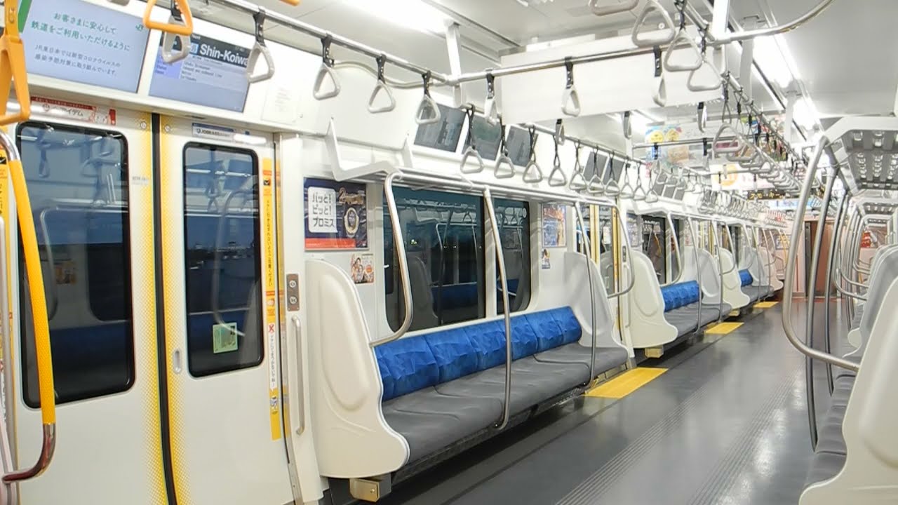 【車両内撮影】総武線快速 E235系 船橋〜新小岩【モーター音】