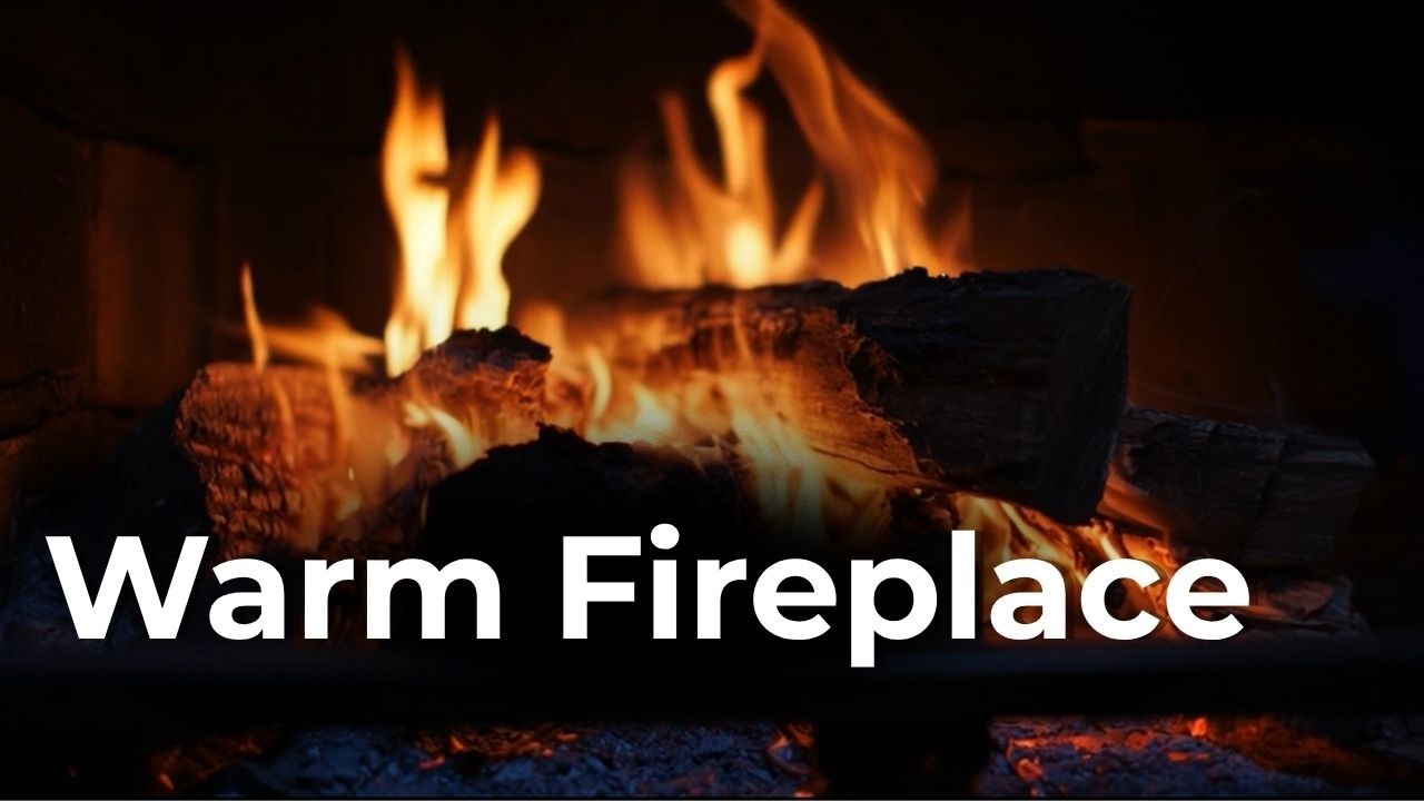 Fireplace for Anxiety Relief – 10 Hours – No Music