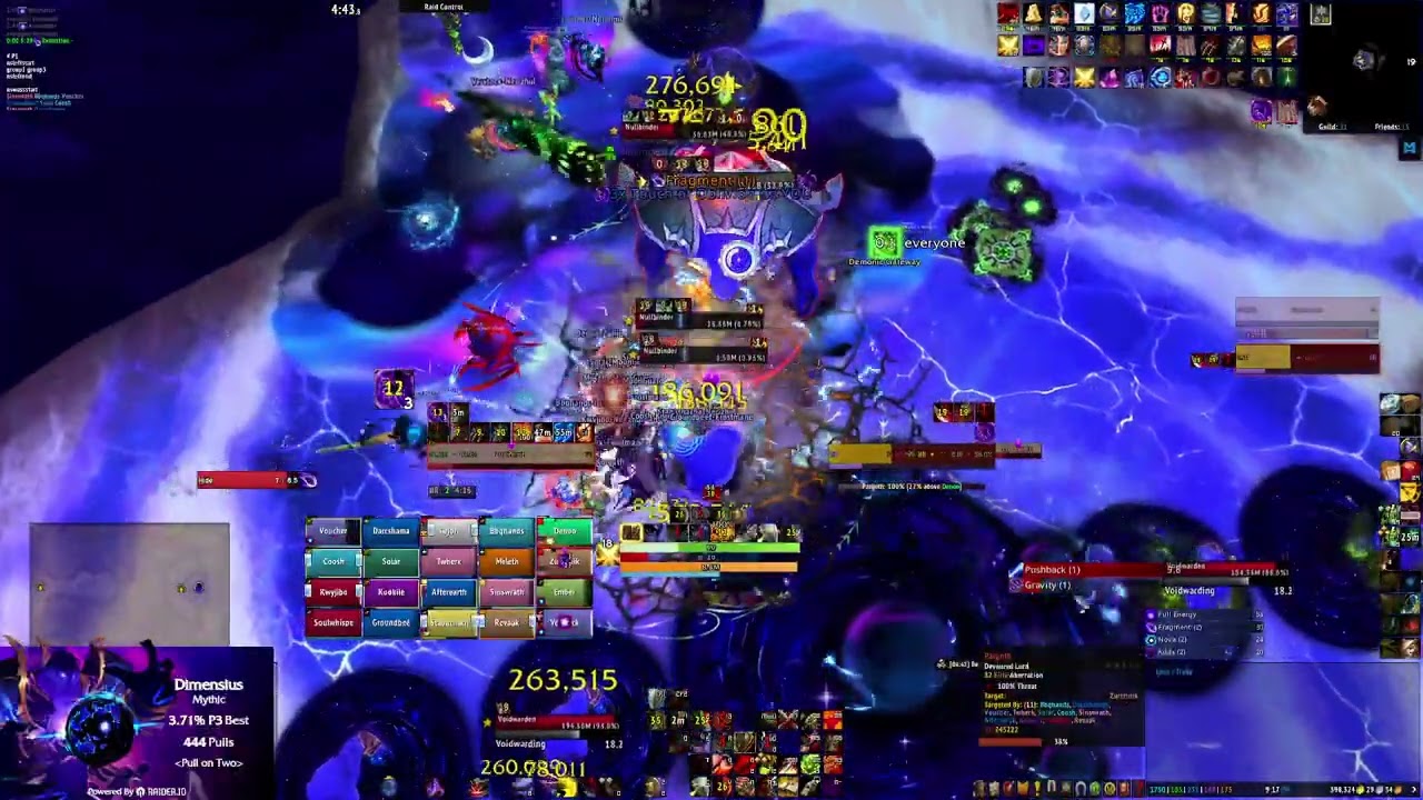 Pull on Two Mythic Dimensius Prog Kill Prot Warrior Tank PoV