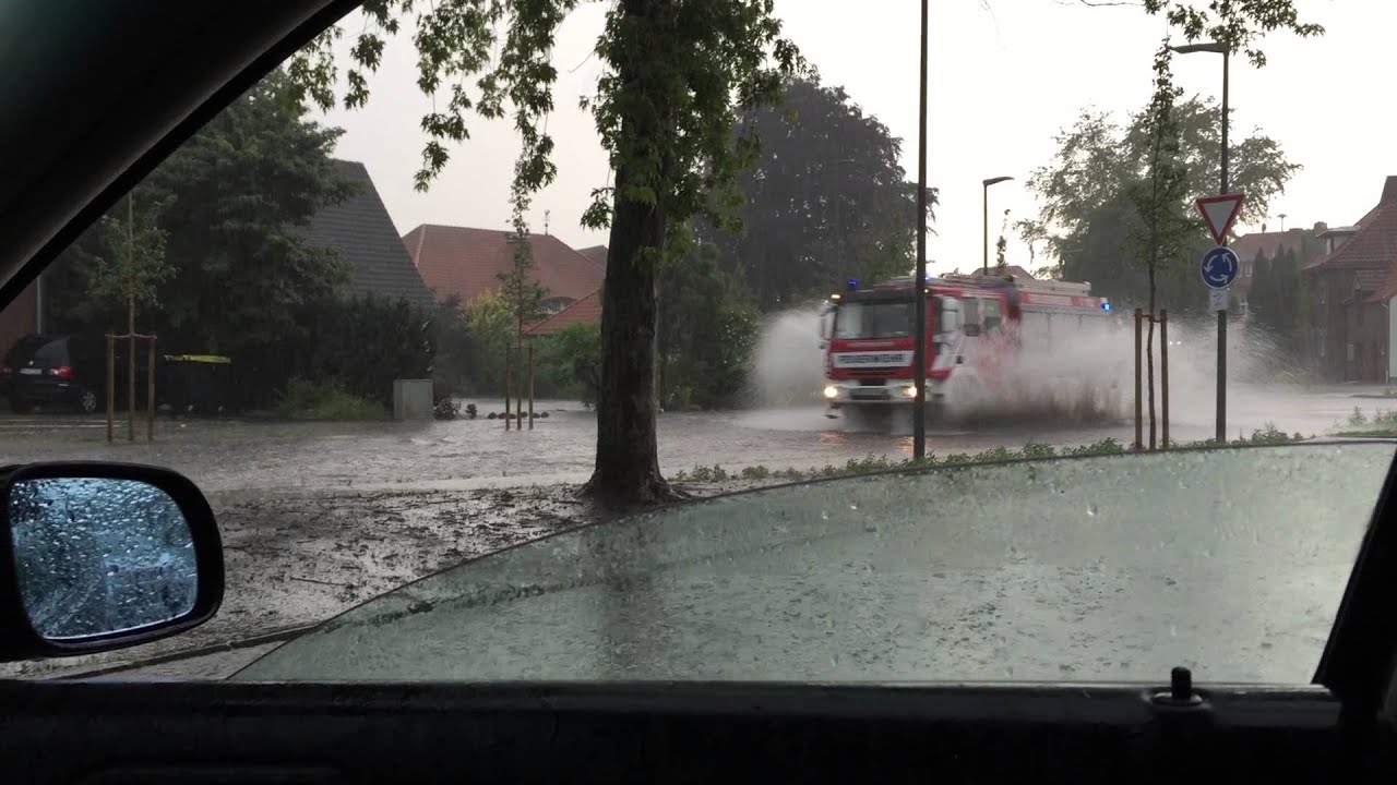 Unwetter Delbrück 05.07.2015