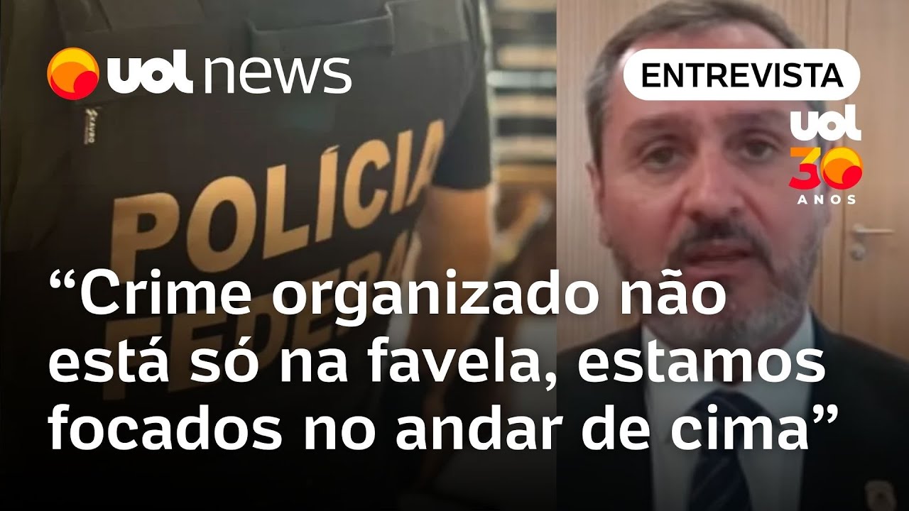 'Crime organizado n&atilde;o est&aacute; s&oacute; na favela, foco &eacute; no andar de cima', diz diretor-geral da PF