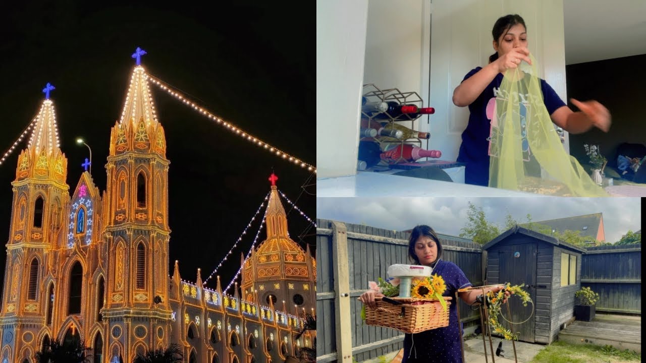 DIY setup for Our Lady of Velankanni as the Noven begins 🌿✨” |Crafting with love| Jolibia Fernandes 
