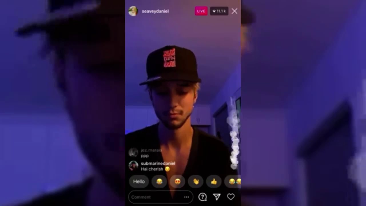 DANIEL SEAVEY FULL INSTAGRAM LIVE 1/3/21 (PLAYING BE MYSELF, SINGING IN TOO DEEP, SLOW DOWN)