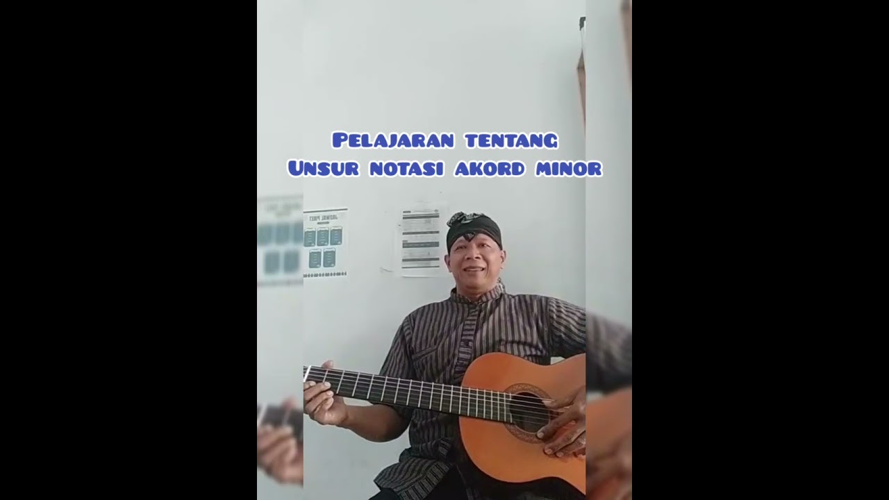 Notasi akord mayor dan minor