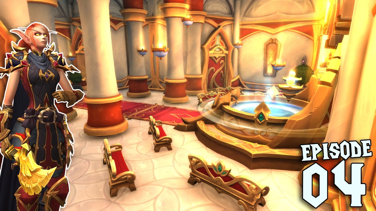Holy Blood Elf Cathedral! WoW Housing - Episode 4