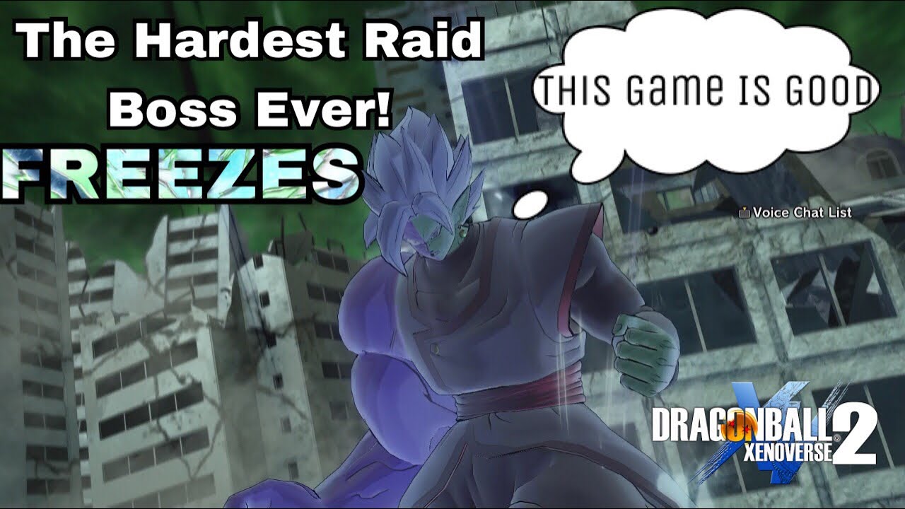 Fused Zamasu Raid Boss Goes Full Corrupted And FREEZES During Entire Fight | Xenoverse 2 Raid