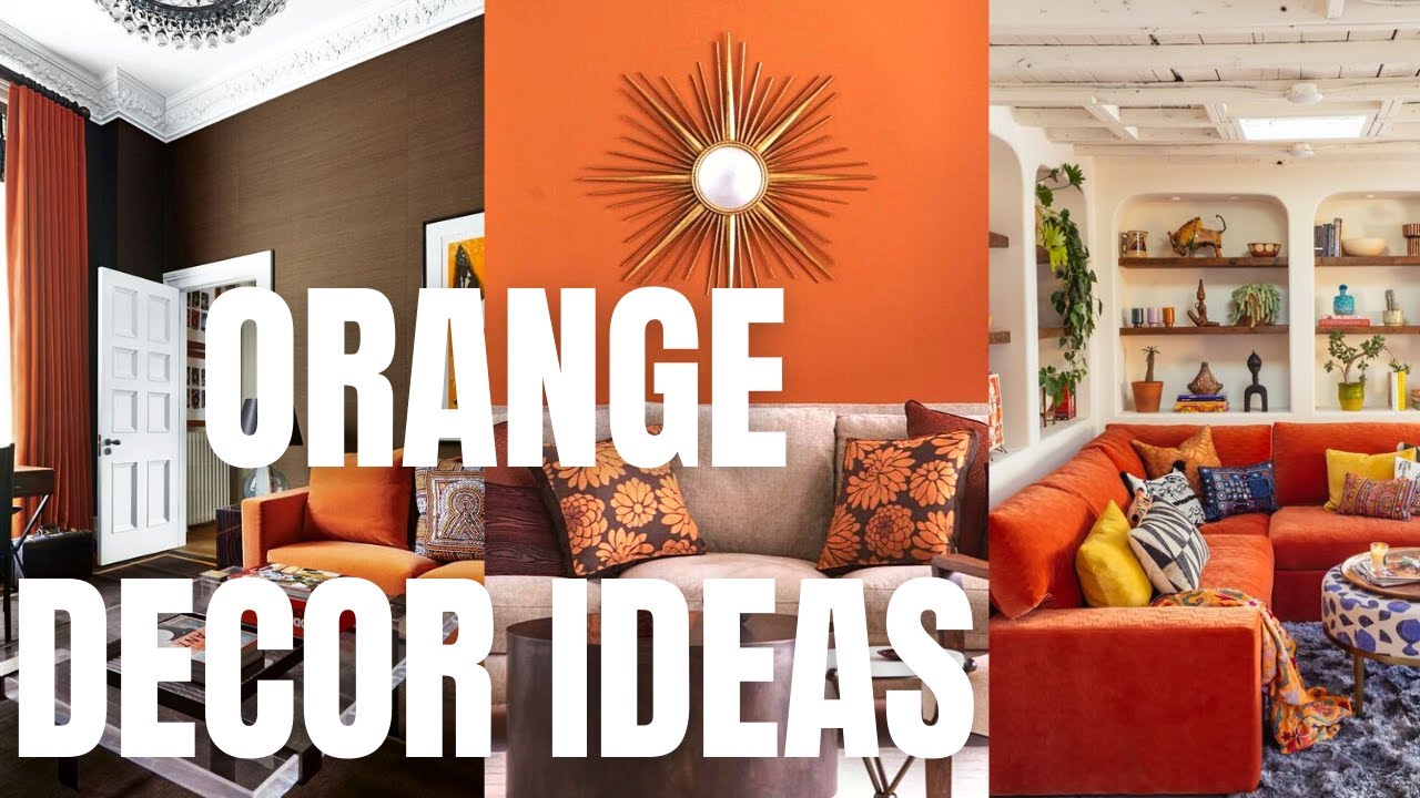 Amazing Orange Decor for Living Room. Orange Design Ideas and Inspirations.