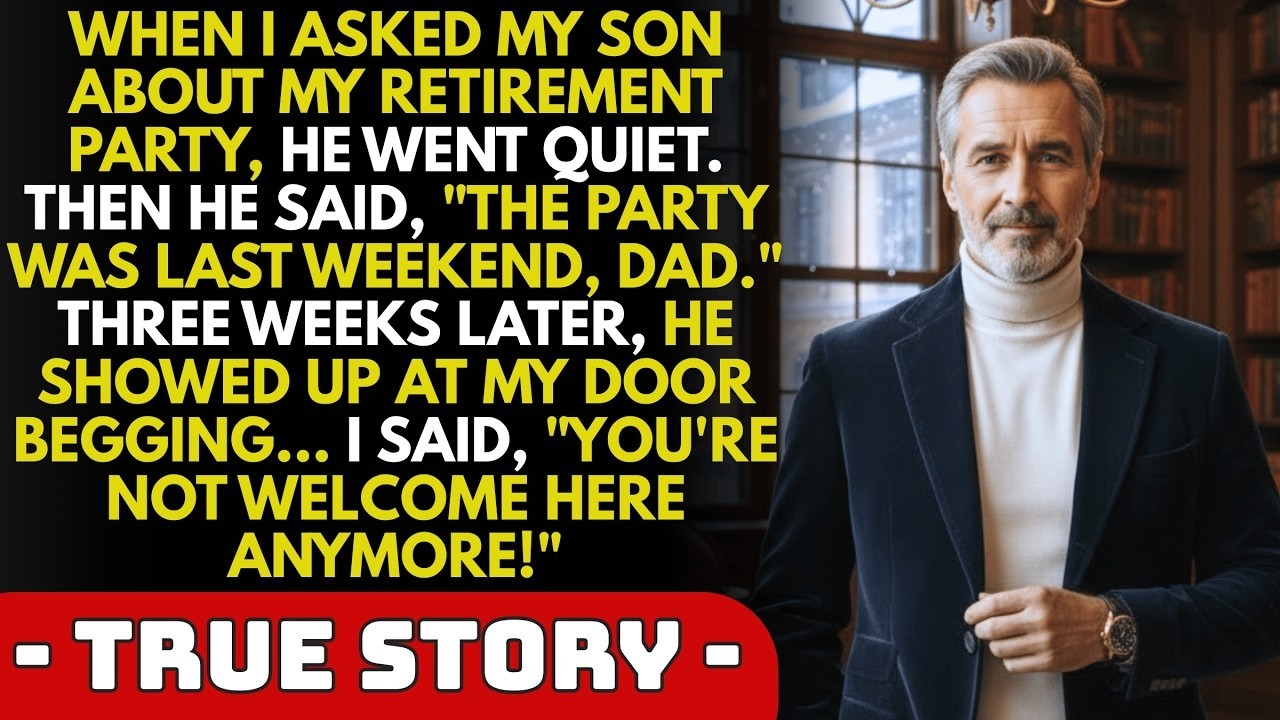 I Paid $55K for My Retirement Party. My Son Held It Without Me. When He Came Begging...