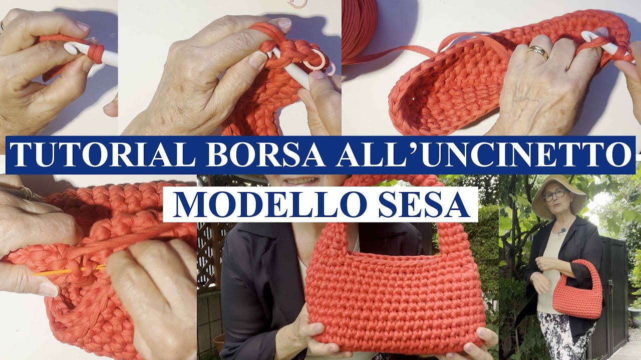 Tutorial borsa all'uncinetto: Modello Sesa