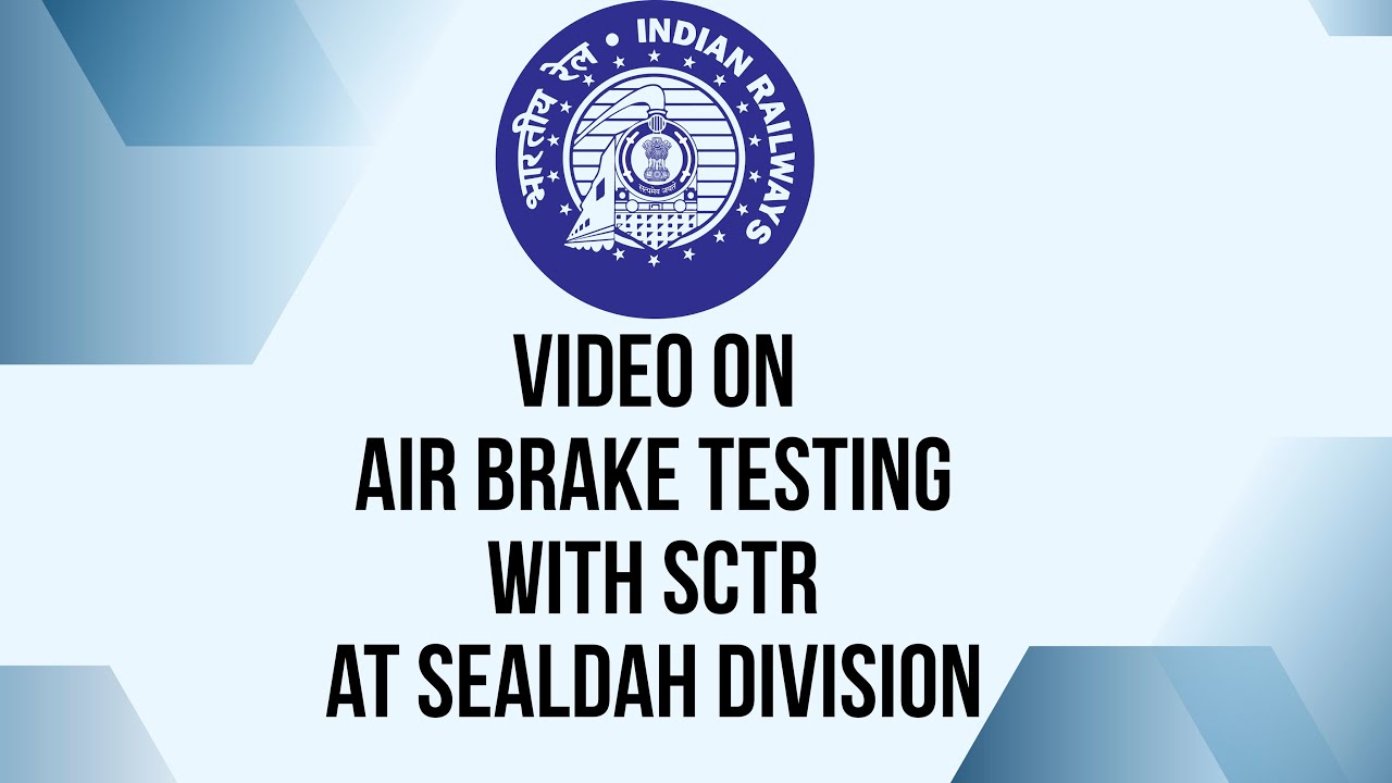 Air brake testing of single coach with the help of SCTR or Single Coach Testing Rig