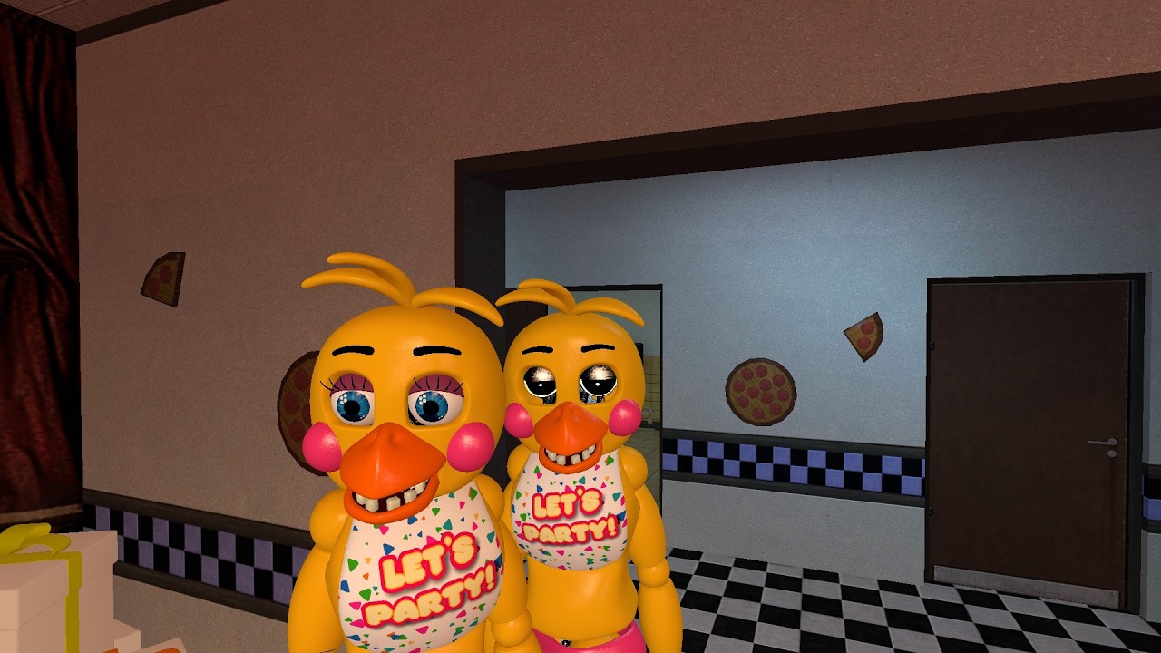 Gmod FNAF Freddy and friends Toy Chica's realization