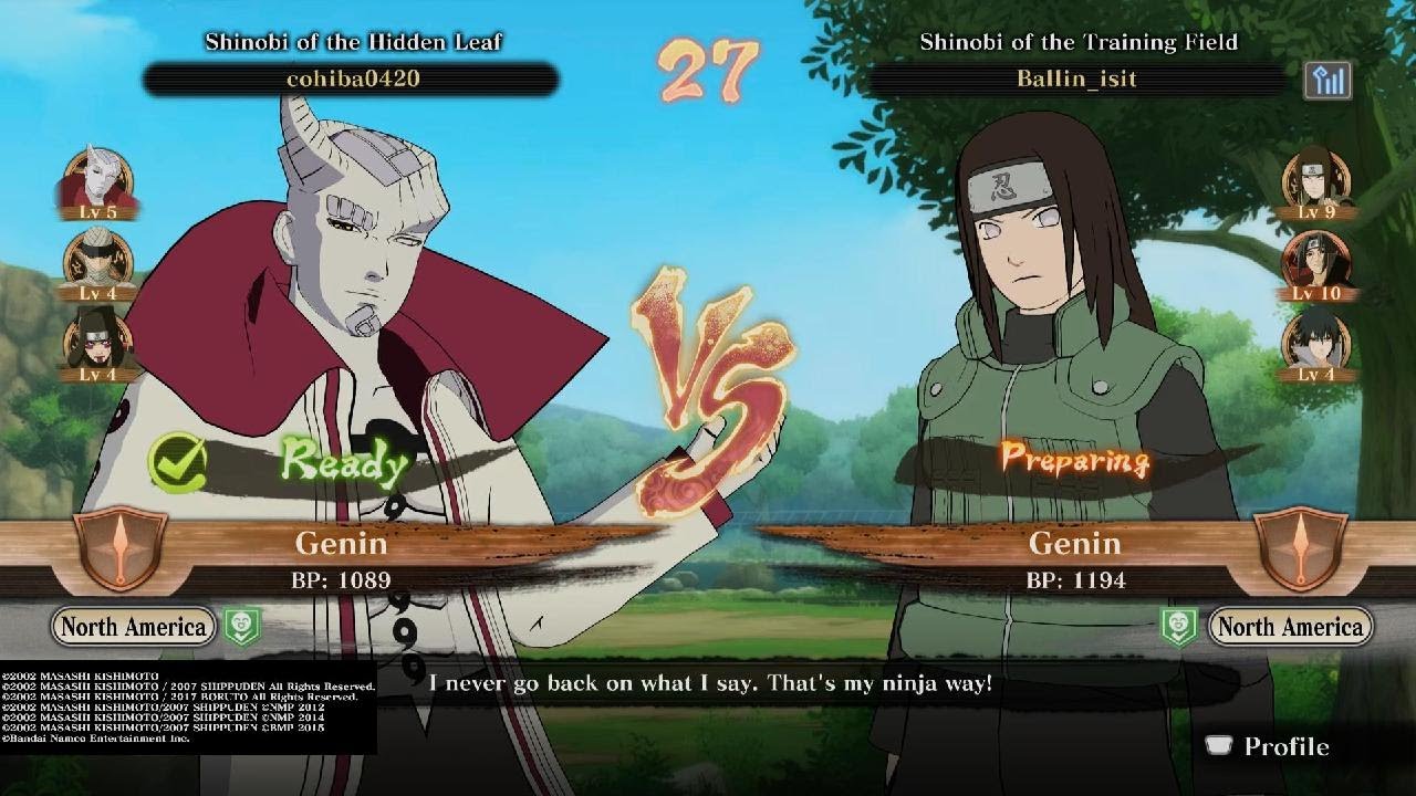 NARUTO X BORUTO Ultimate Ninja STORM CONNECTIONS ranked match isshiki vs neji