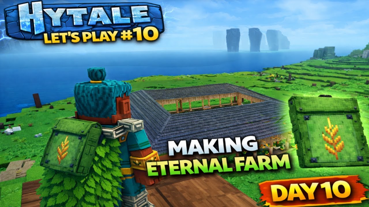 Building an ETERNAL FARM in Hytale | Hytale Let’s Play #10 #hytale