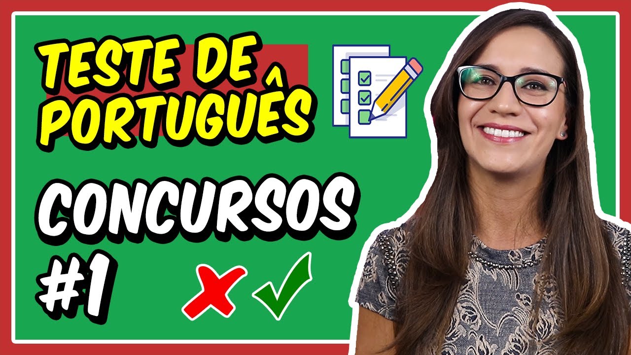 #1 TESTE de PORTUGUÊS para CONCURSOS PÚBLICOS || Prof. Letícia Góes