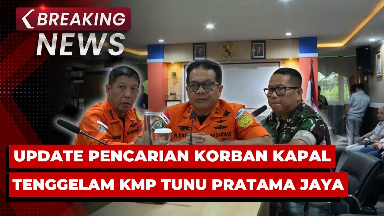 BREAKING NEWS - Update Pencarian Korban Kapal Tenggelam di Selat Bali