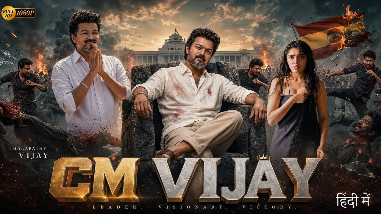 CM VIJAY - Full Movie Hindi Dubbed | Thalapathy Vijay | Pooja Hegde | New South Movie 202
