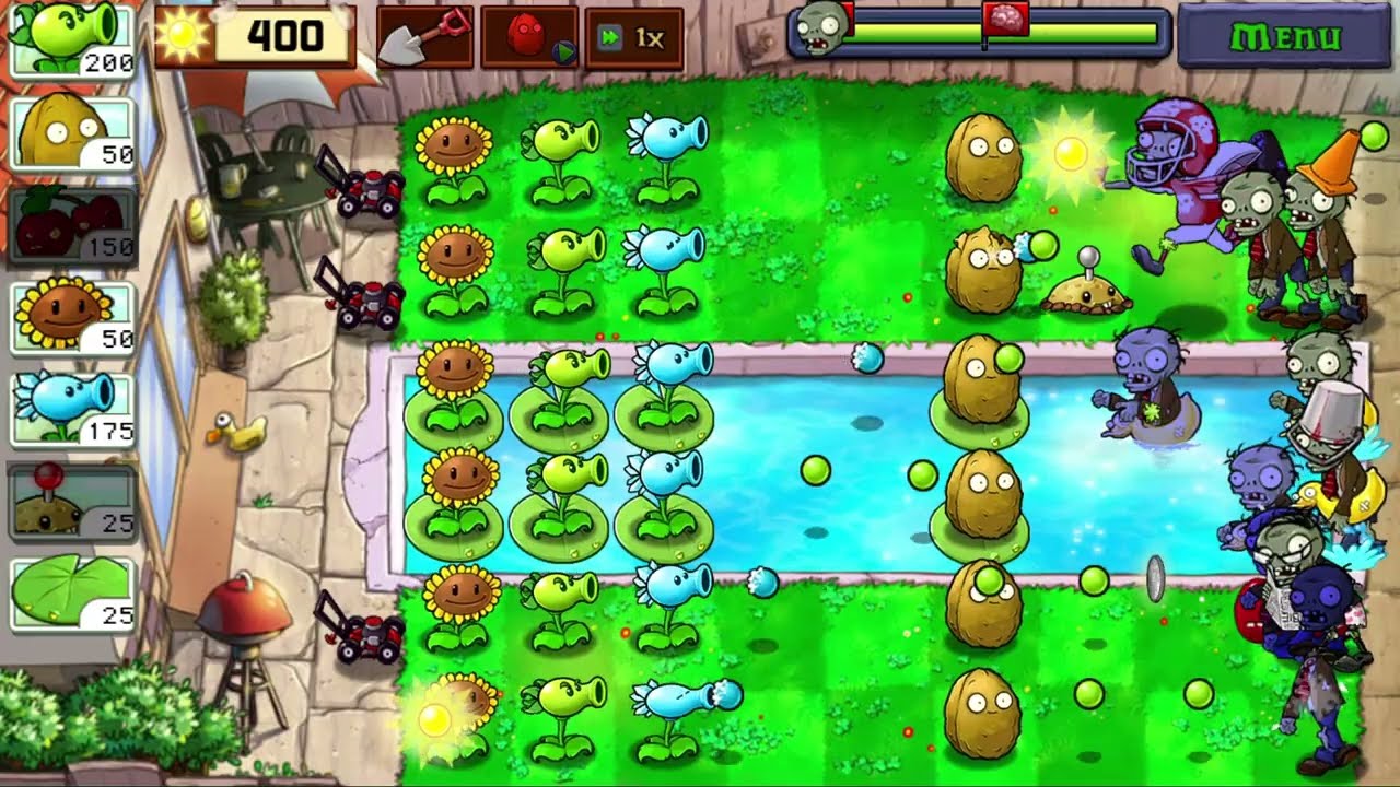 Plants vs Zombies - Android Gameplay | Adventure | Pool | Level 2