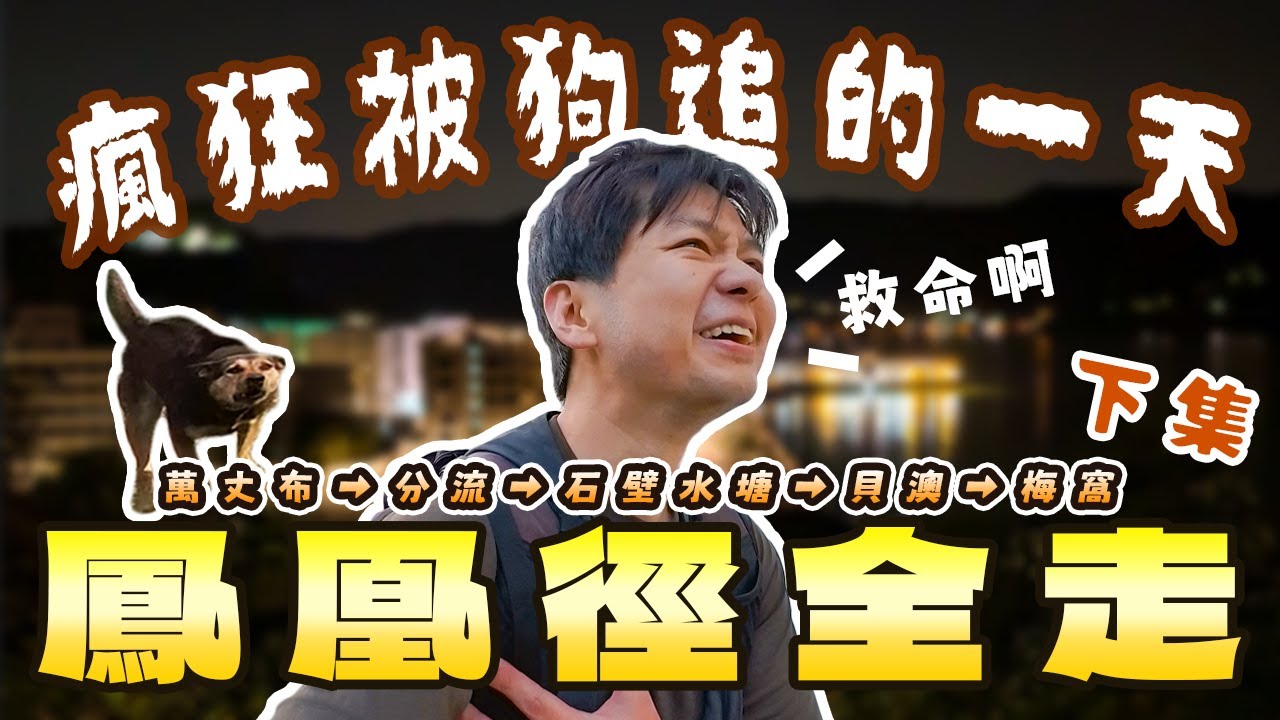 【鳳凰徑全走 下集】瘋狂被狗追的一天｜能否在尾班船之前到達？｜一日48公里大暴走｜萬丈布 → 分流 → 石壁水塘 → 貝澳 → 梅窩