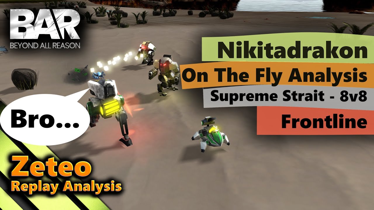 This Is My Metal | NikitadrakonReview | Supreme Strait | 8v8 | Beyond All Reason| Replay Analysis