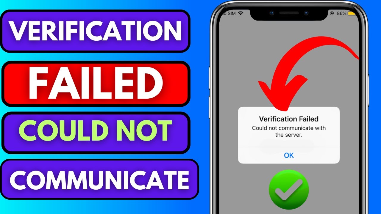 Verification failed could not communicate with the server - iPhone iPad Fixed