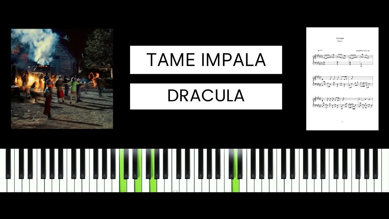 Tame Impala - Dracula (BEST PIANO TUTORIAL & COVER)