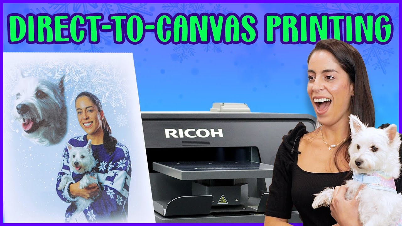 First time printing a portrait on canvas with DTG (CRAZY profit potential!)