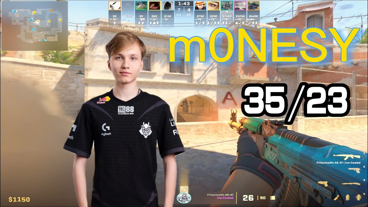 m0NESY MIRAGE POV （35/23）w/b1t ￨2 Quadro Kills (CS2 MIRAGE POV) Feb 13, 2024