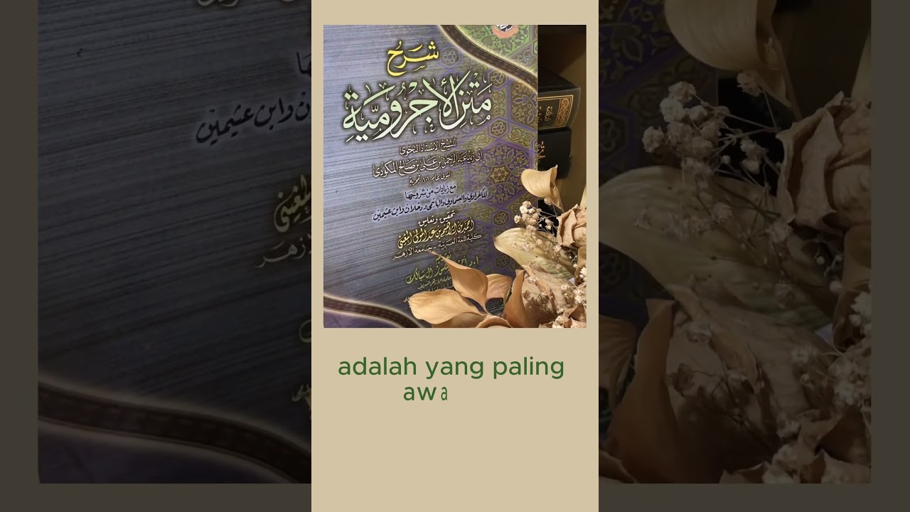 rekomendasi syarah jurumiyyah #kitabarab #kitabkuning