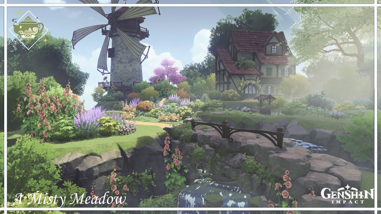 💐A Misty Meadow💐 Sublime Spicewood: Reverie Realm || Serenitea Pot Genshin Impact