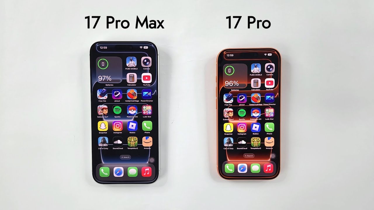 iPhone 17 Pro vs 17 Pro Max - SPEED TEST 