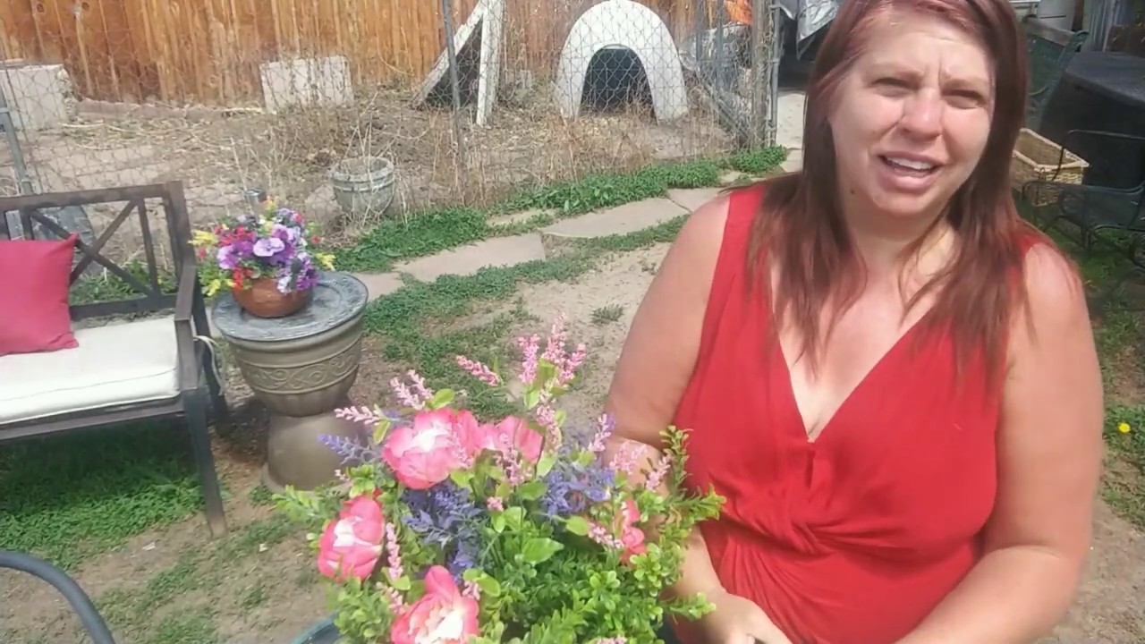 How to plant faux flowers in any pot for your garden. May 1, 2020