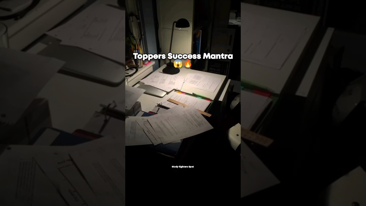 Toppers success mantra😱🔥