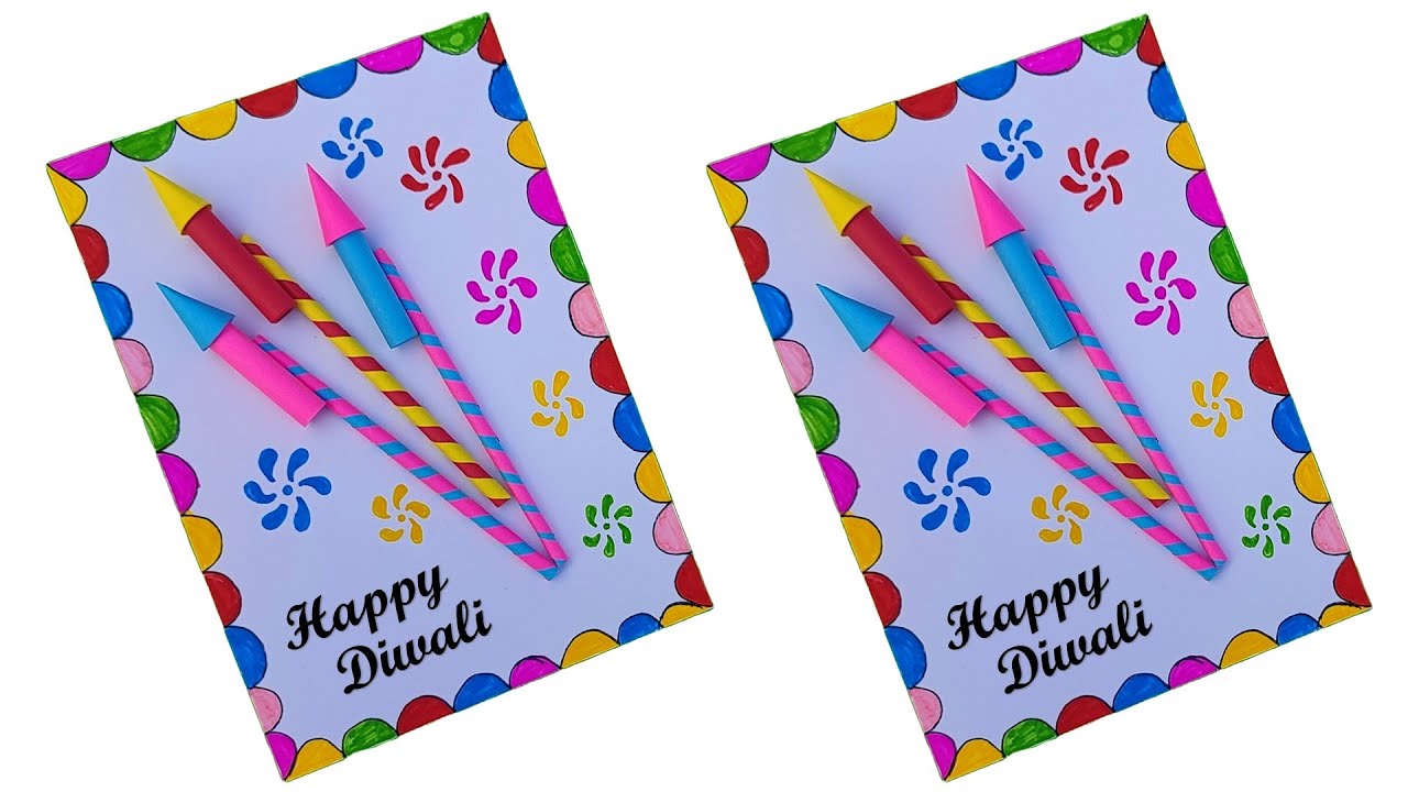 diwali card for school competition | diwali card 2024 | diy diwali greeting card |