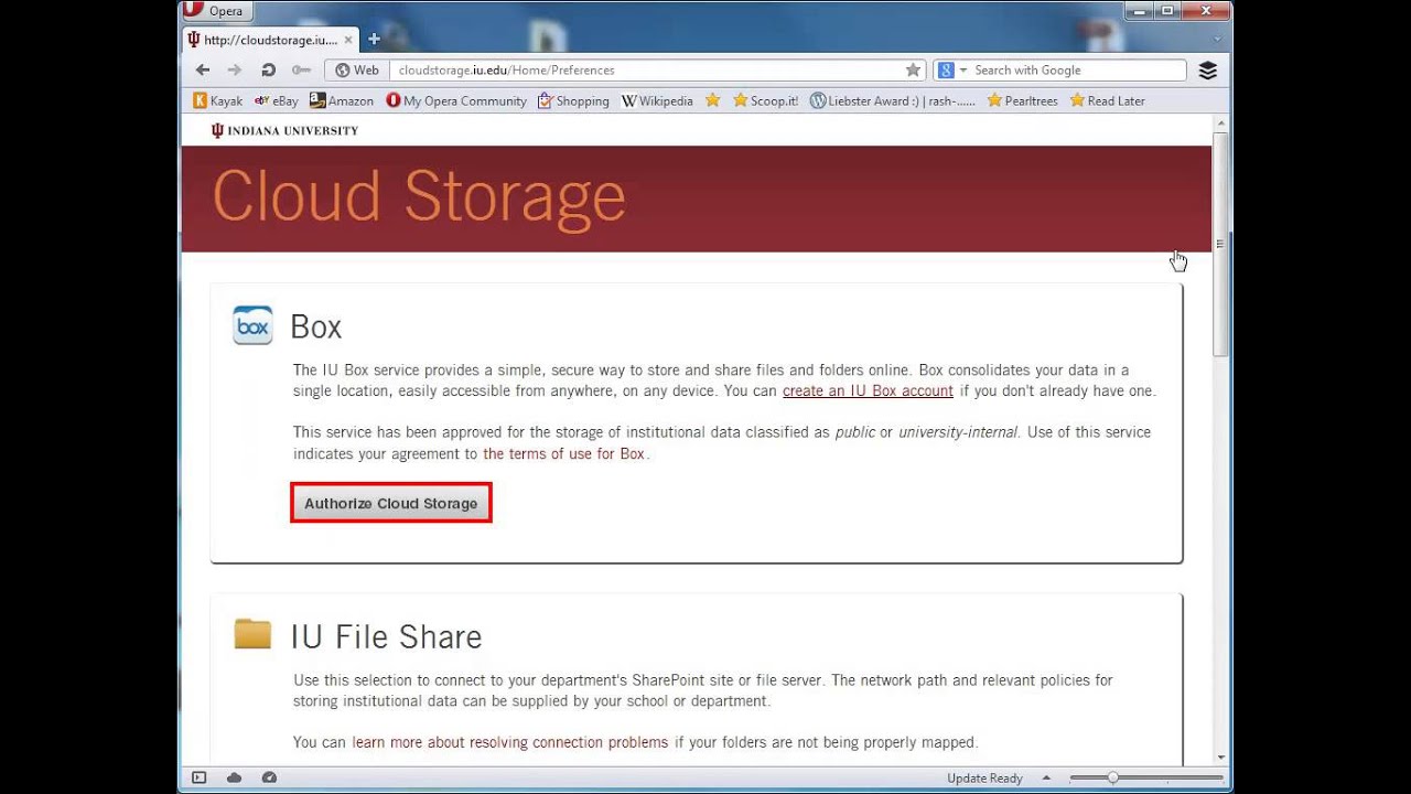 Cloud Storage and IUanyWare