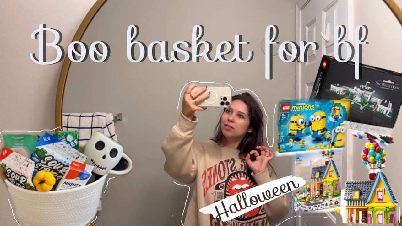 Come make a boo basket for my boyfriend for Halloween come shop with me!