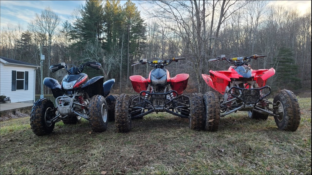 Back on the 2007 Honda 400ex and I got a CONCUSSION! | Riding with Jessie and his wife Alexa!