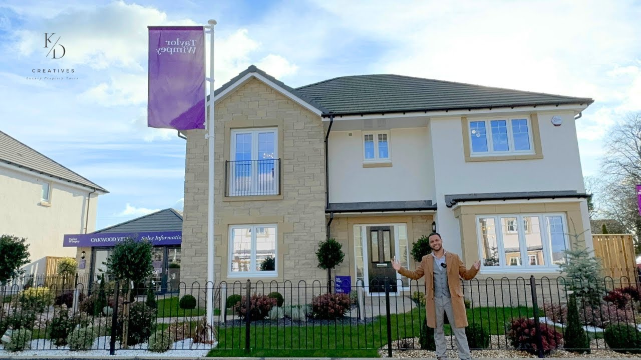 ВНУТРИ TAYLOR WIMPEY THE GORDON 😍ПОКАЖИТЕ БОЛЬШОЙ ПРОСТОРНЫЙ 4-спальный отдельно стоящий новый до...