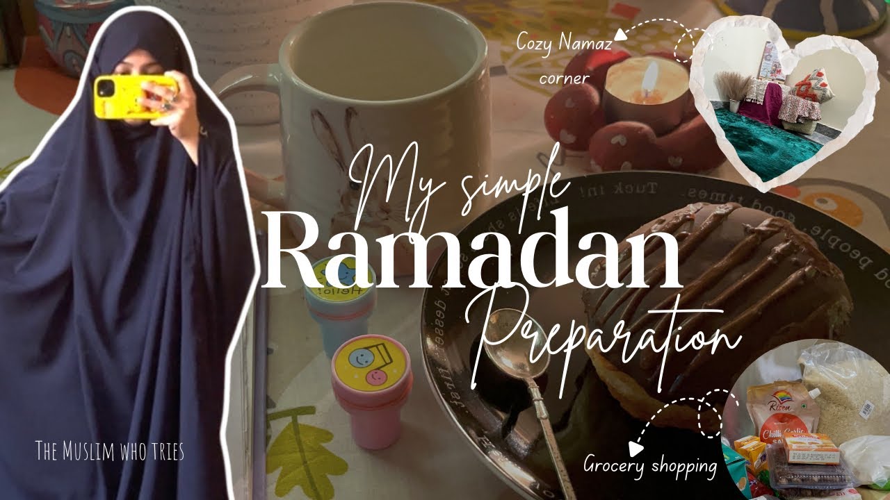 Prep for Ramadan 2026🌙Muslim girl vlog🧕🏼Grocery, namaz corner, small meal prep, ramadan goals🌱