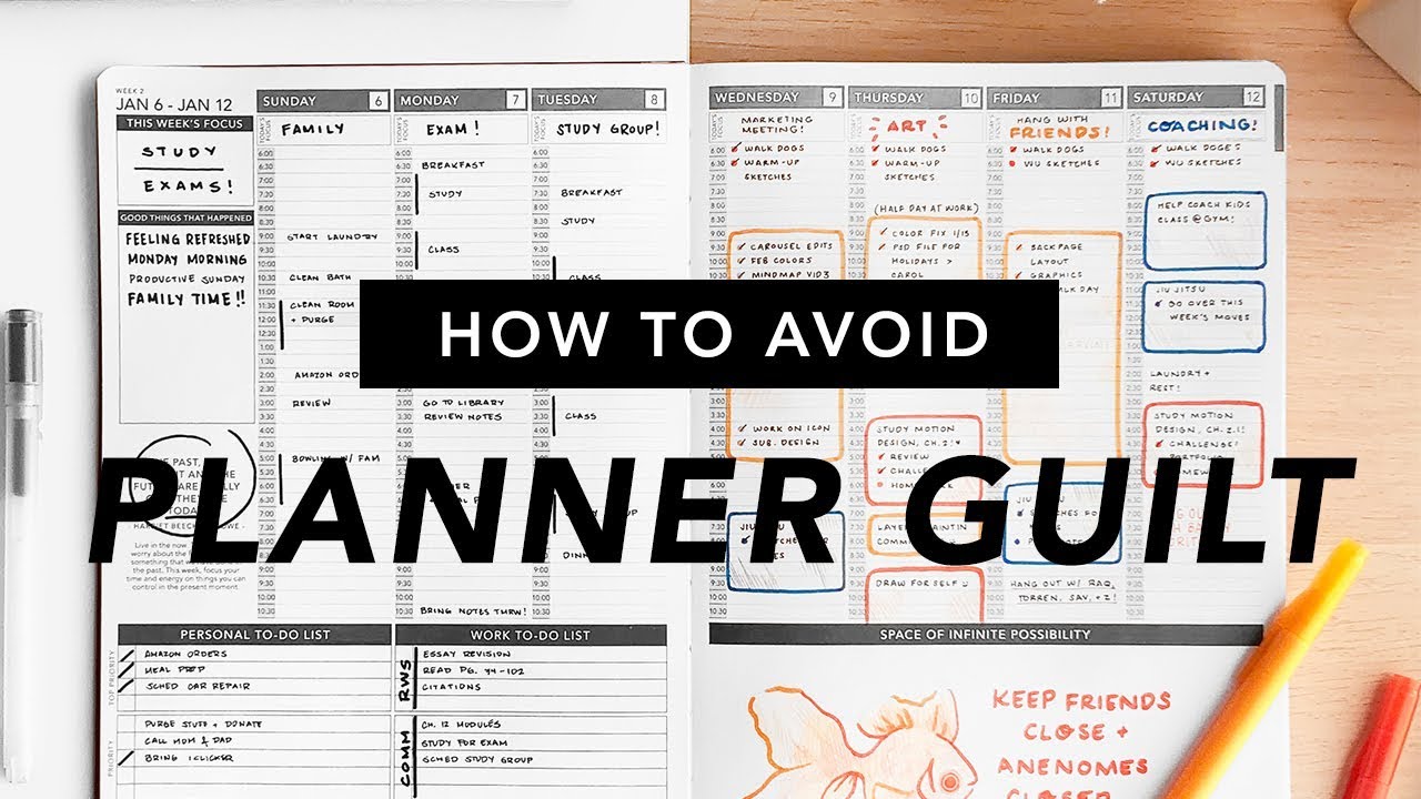 How to Avoid Planner Guilt
