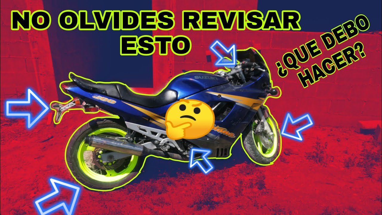 COSAS QUE DEBES REVISAR EN TU MOTO ANTES DE SALIR A RODAR (MUY IMPORTANTES)
