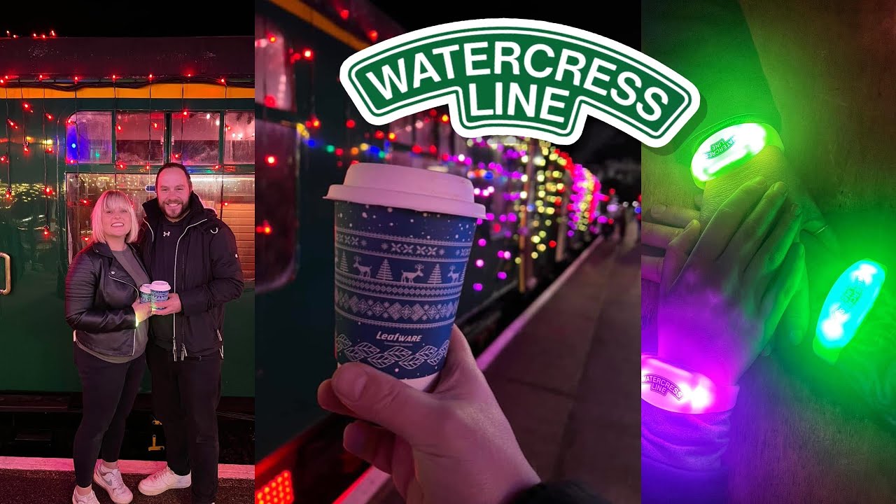 Visiting the Steam illuminations at the Watercress line | Vlog | Christmas 2024