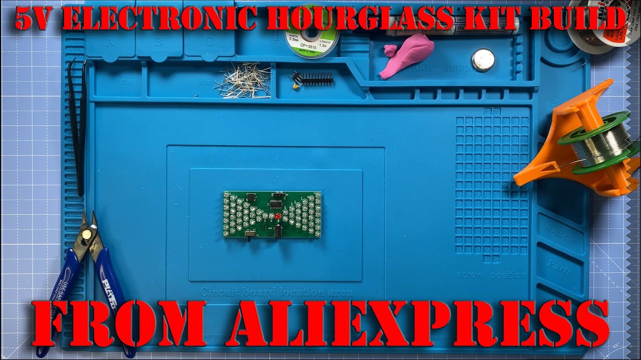 5V ELECTRONIC HOURGLASS KIT BUILD #AliExpress