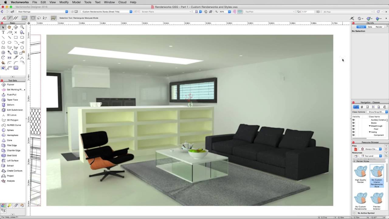 Rendering in Vectorworks - Indirect Lighting
