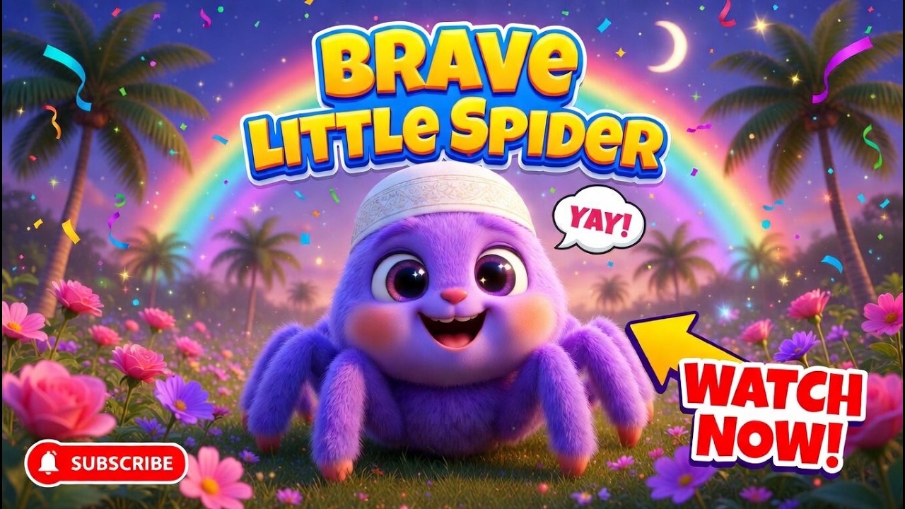 Brave Little Spider &ndash; Itsy Bitsy Spider Muslim Version 🕷️ | Nasheed for Muslim Kids | Signs of Allah