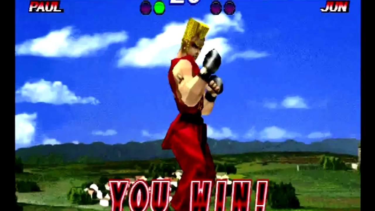 Tekken 2 (PlayStation) Arcade Mode as Paul Phoenix
